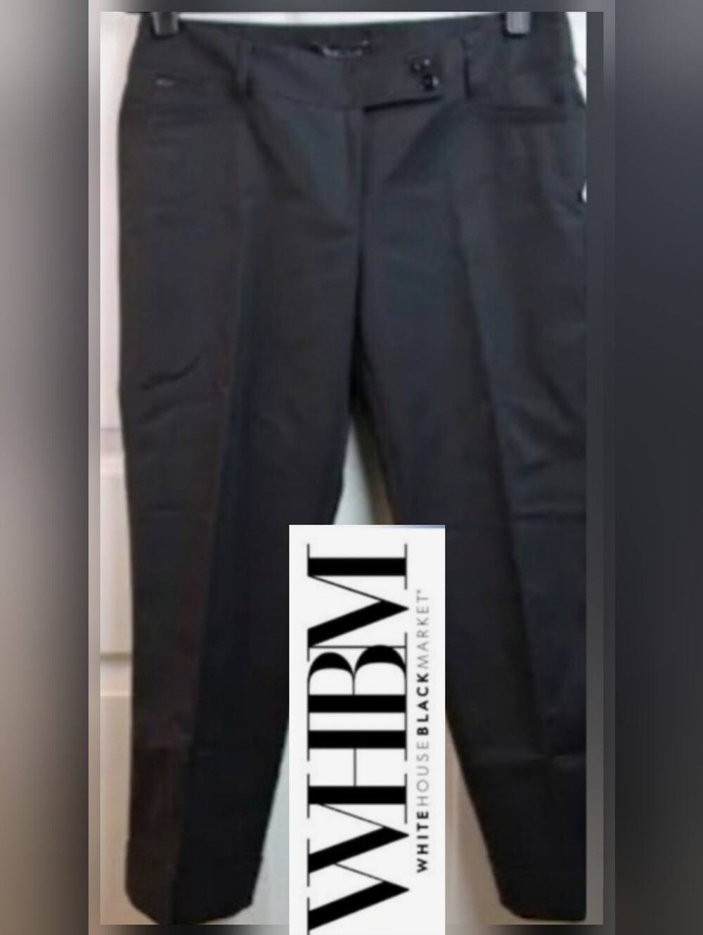 WHITE HOUSE BLACK MARKET, Black Tailored Dress Pants
